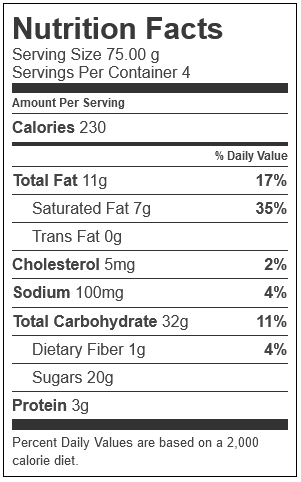 Klondike, Cookies & Cream Cone, 3.75 oz. Cones, 4 Packs (1 Count) nutrition
