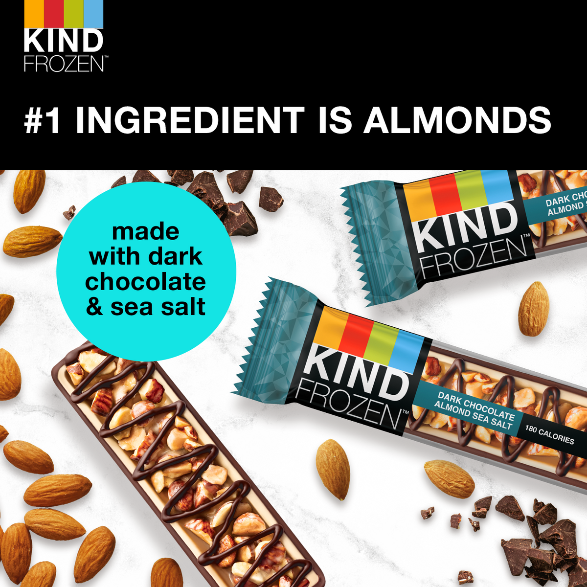 Kind Frozen, Dark Chocolate Peanut Butter Bar, 1.60 oz (24 count) –  icecreamsource