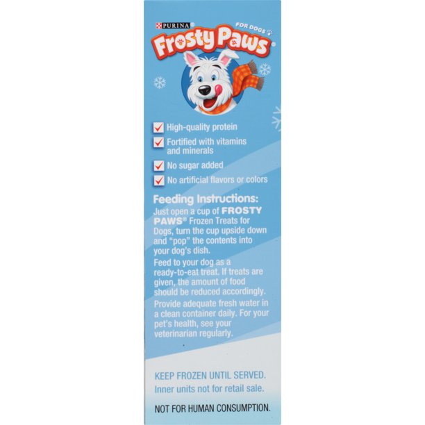 Frosty Paws, Original Flavored Dog Ice Cream Cup, 3.25oz (4 Count) instructions