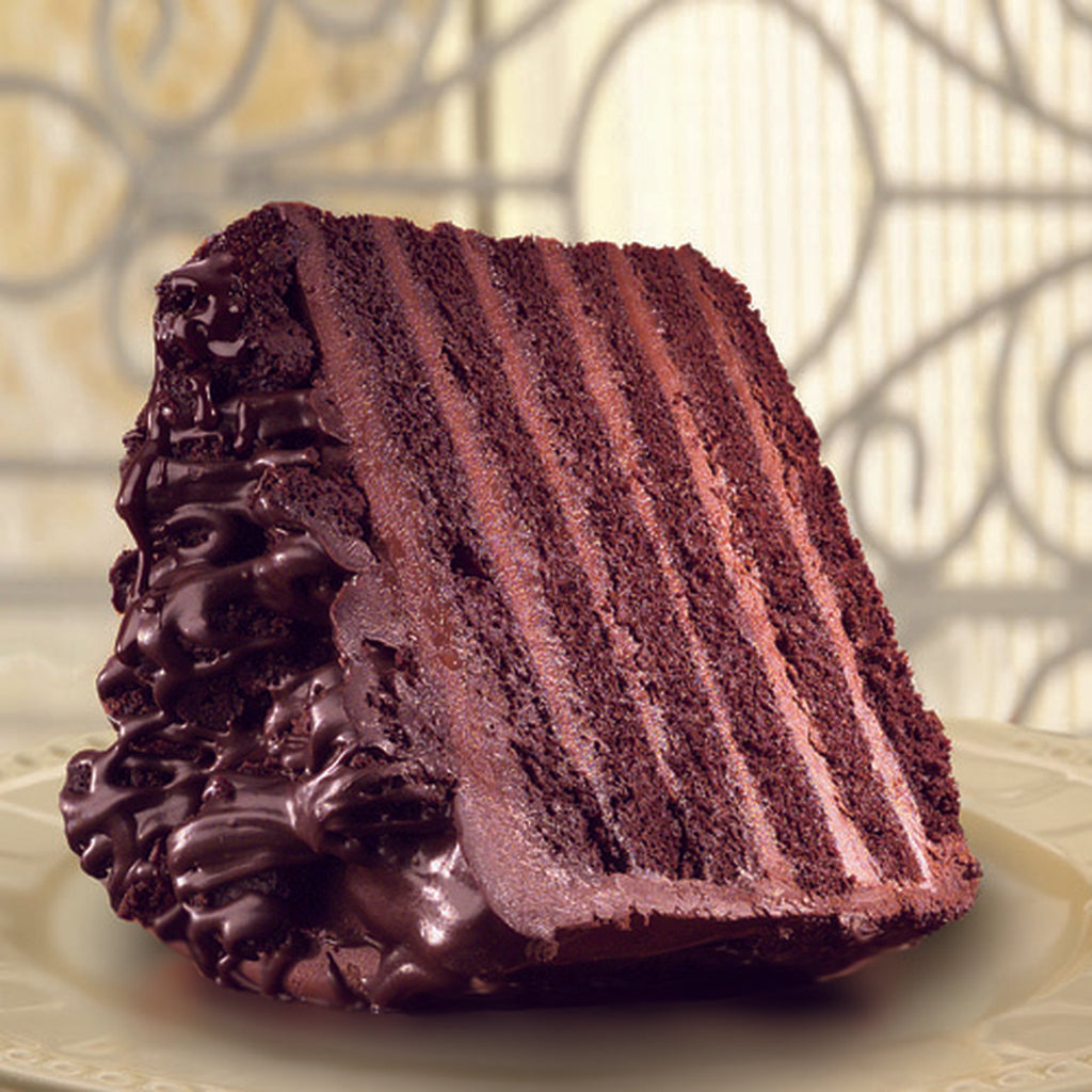 Sweet Street, Big Iced Chocolate Cake (1 Count) slice