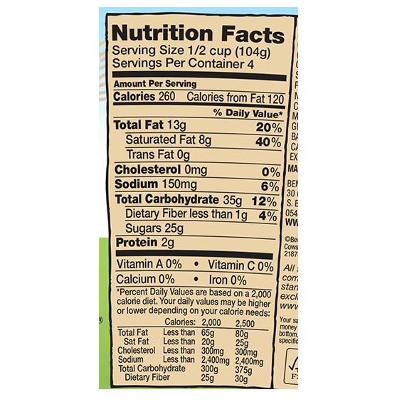 Ben & Jerry's NONDAIRY Caramel Almond Brittle Ice Cream, Pint (1 Coun