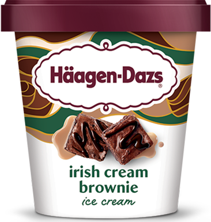 Haagen-Dazs Spirits, Irish Cream Brownie (Pint)