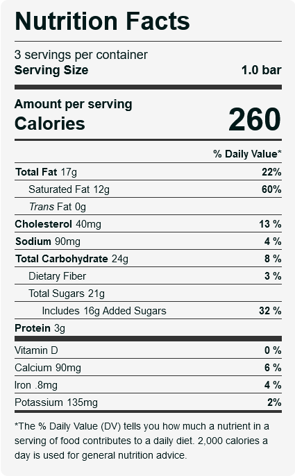 Haagen-Dazs Caramel Cone Ice Cream Bar (Case of 12) nutrition