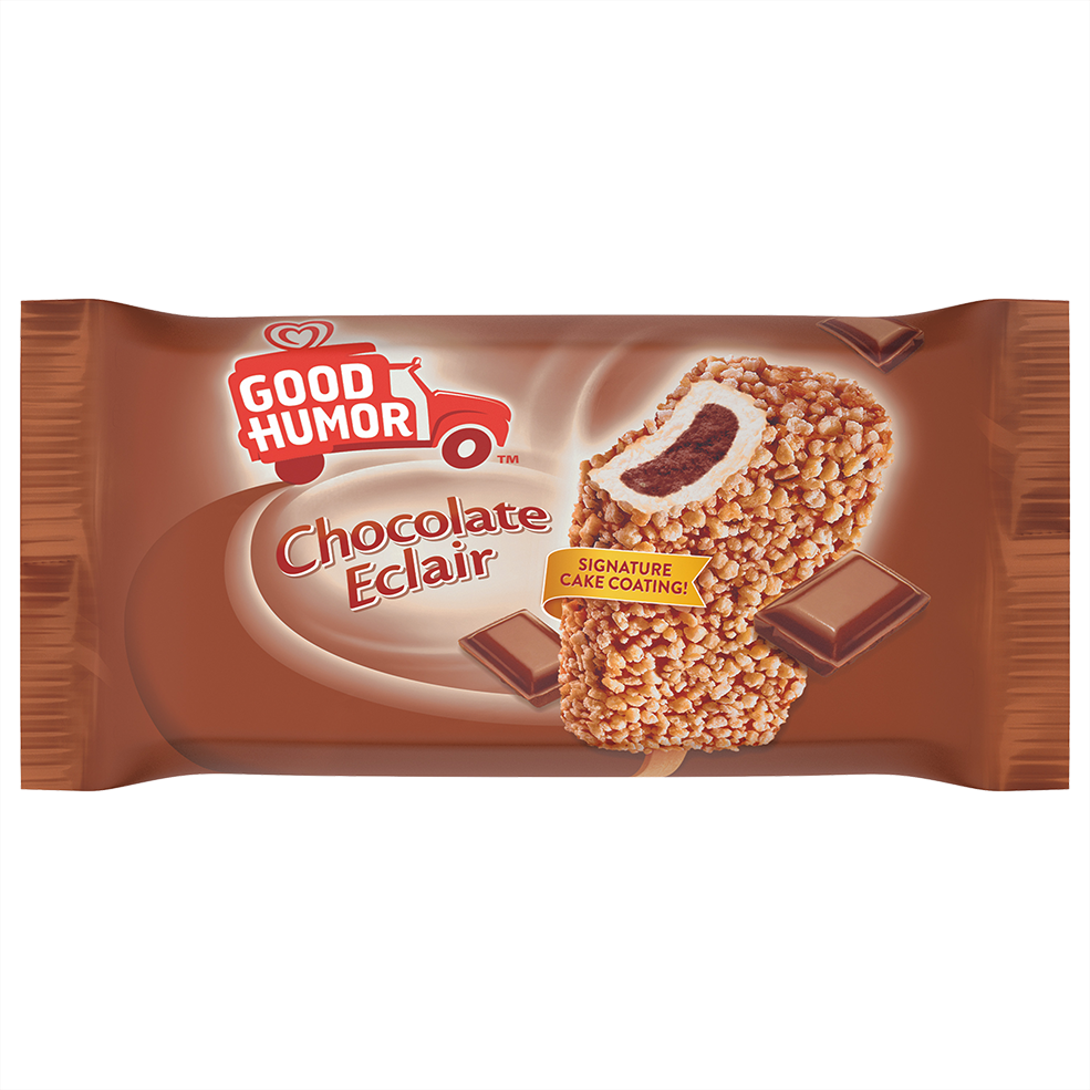Good Humor Chocolate Eclair Ice Cream Bar, 4 Oz (24 Count)