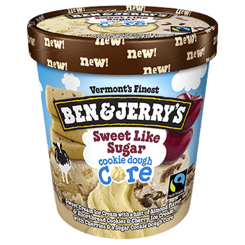 Ben & Jerry's, Sweet Like Sugar Cookie Dough Core Ice Cream, Pint (1 count)