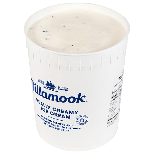 Tillamook, Mint Chocolate Ice Cream - 3 Gallons open