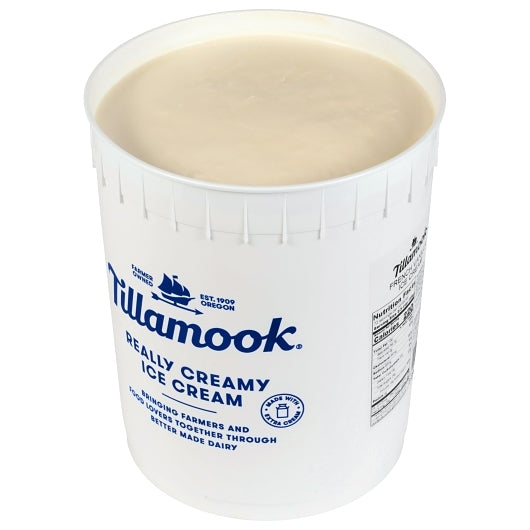 Tillamook, French Vanilla Ice Cream - 3 Gallons open