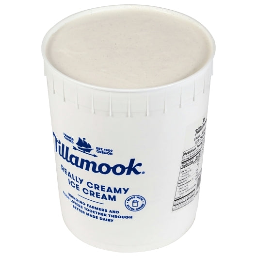 Tillamook, Vanilla Bean Ice Cream - 3 Gallons open