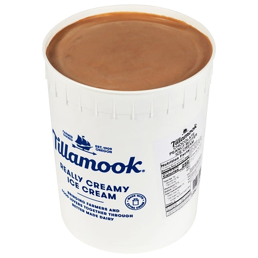 Tillamook, Chocolate Ice Cream - 3 Gallons open