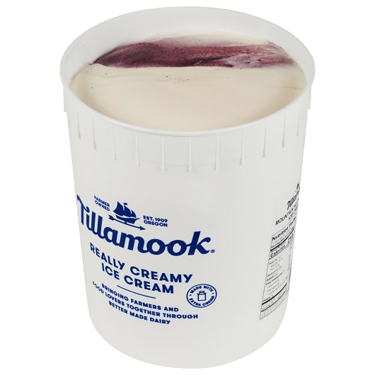 Tillamook, Mountain Huckleberry Ice Cream - 3 Gallons open