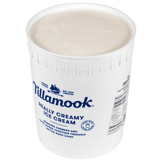 Tillamook, Old Fashioned Vanilla Ice Cream - 3 Gallons open