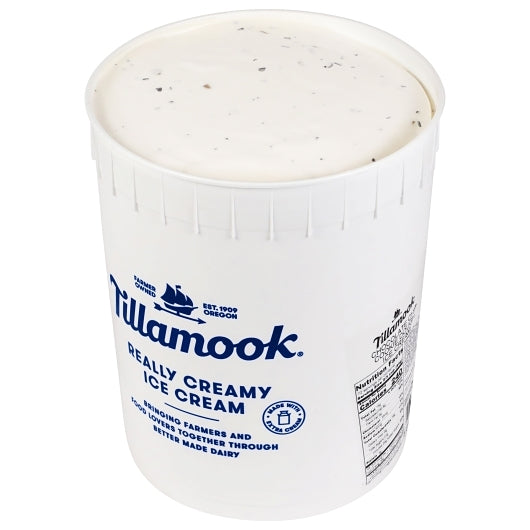 Tillamook, Chocolate Chip Cookie Dough Ice Cream - 3 Gallons open