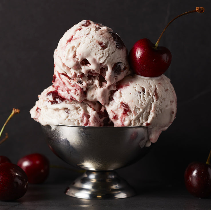 Klimon, Non-Dairy Desserts, Cherry Bomb (Pint) scoops