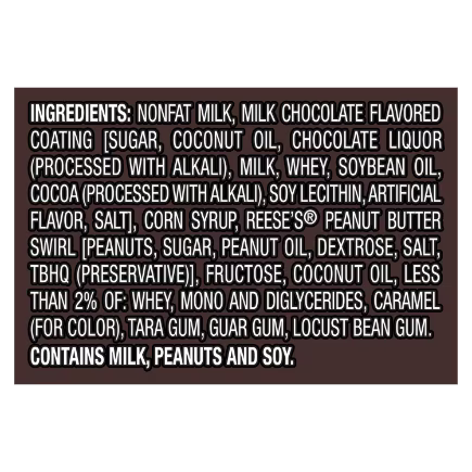 Klondike, Reese's Peanut Butter Bar, 4 oz. 6 Packs (1 Count) ingredients