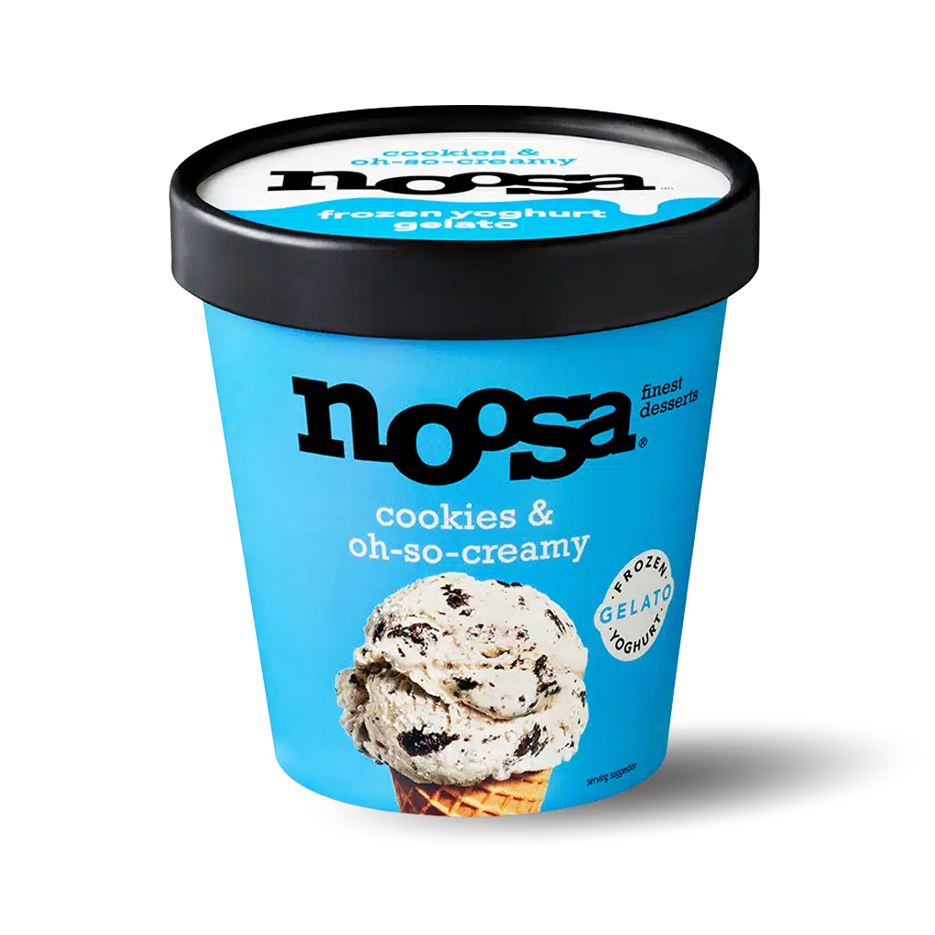 noosa Frozen Yogurt Gelato - Cookies & Oh-So-Creamy (Pint