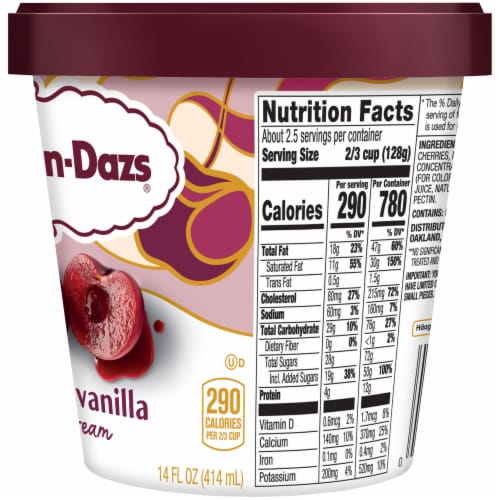 Haagen-Dazs Cherry Vanilla (Pint) nutrition
