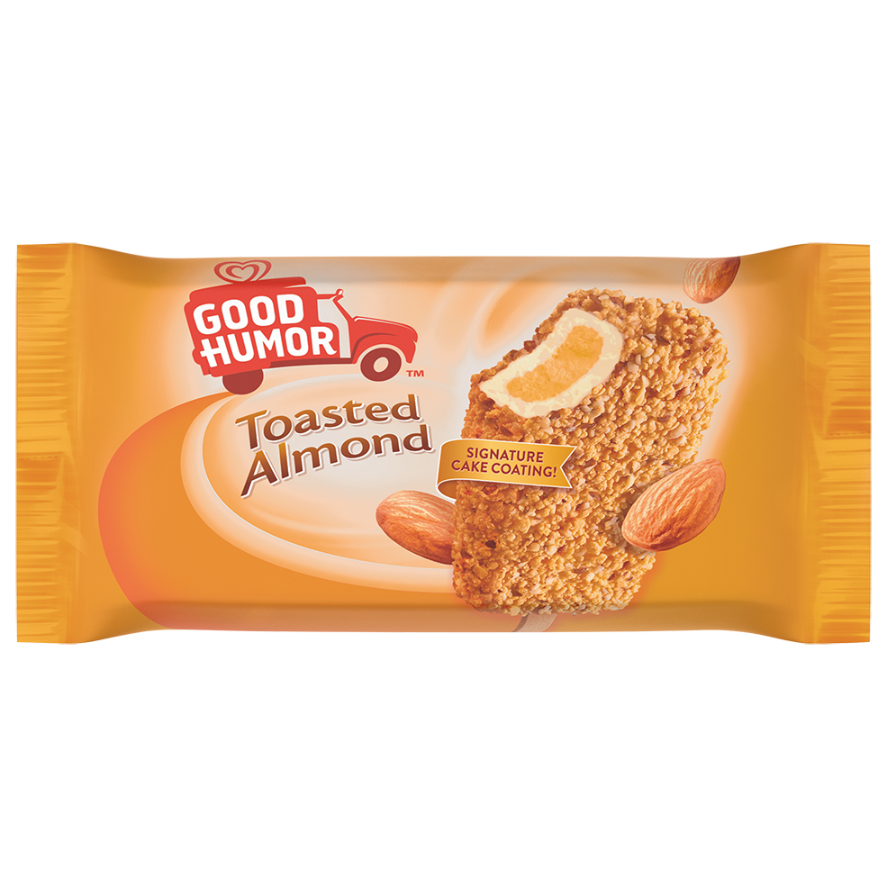 Good Humor Toasted Almond Ice Cream Bar, 4 Oz (24 Count)