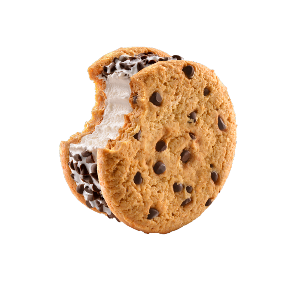 Good Humor, Chocolate Chip Cookie Sandwich, 4 oz. (4 Count) open