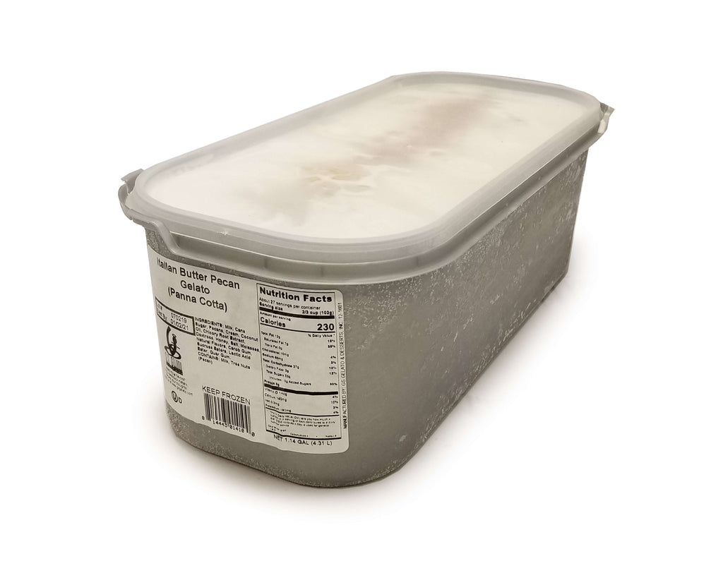 G.S Gelato, Italian Butter Pecan Gelato, 5 L. (1 Count) tub