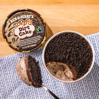 Ben & Jerry's Dirt Cake Topp'd Ice Cream (Pint) top 2