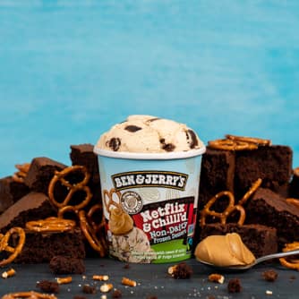 Ben & Jerry's Non-Dairy Netflix & Chill'd Ice Cream (Pint) spread