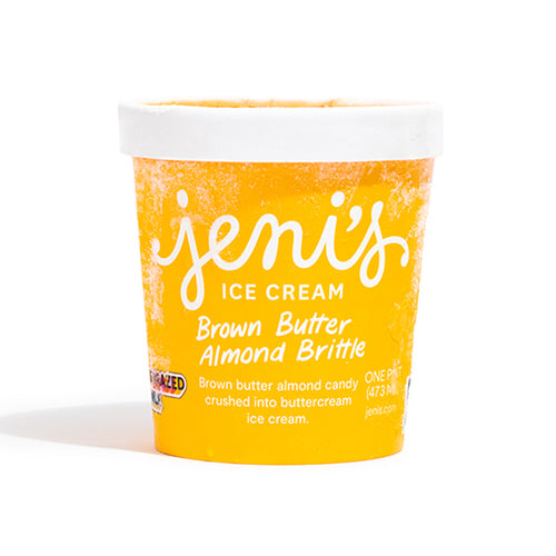 Jeni's - Brown Butter Almond Brittle (Pint)