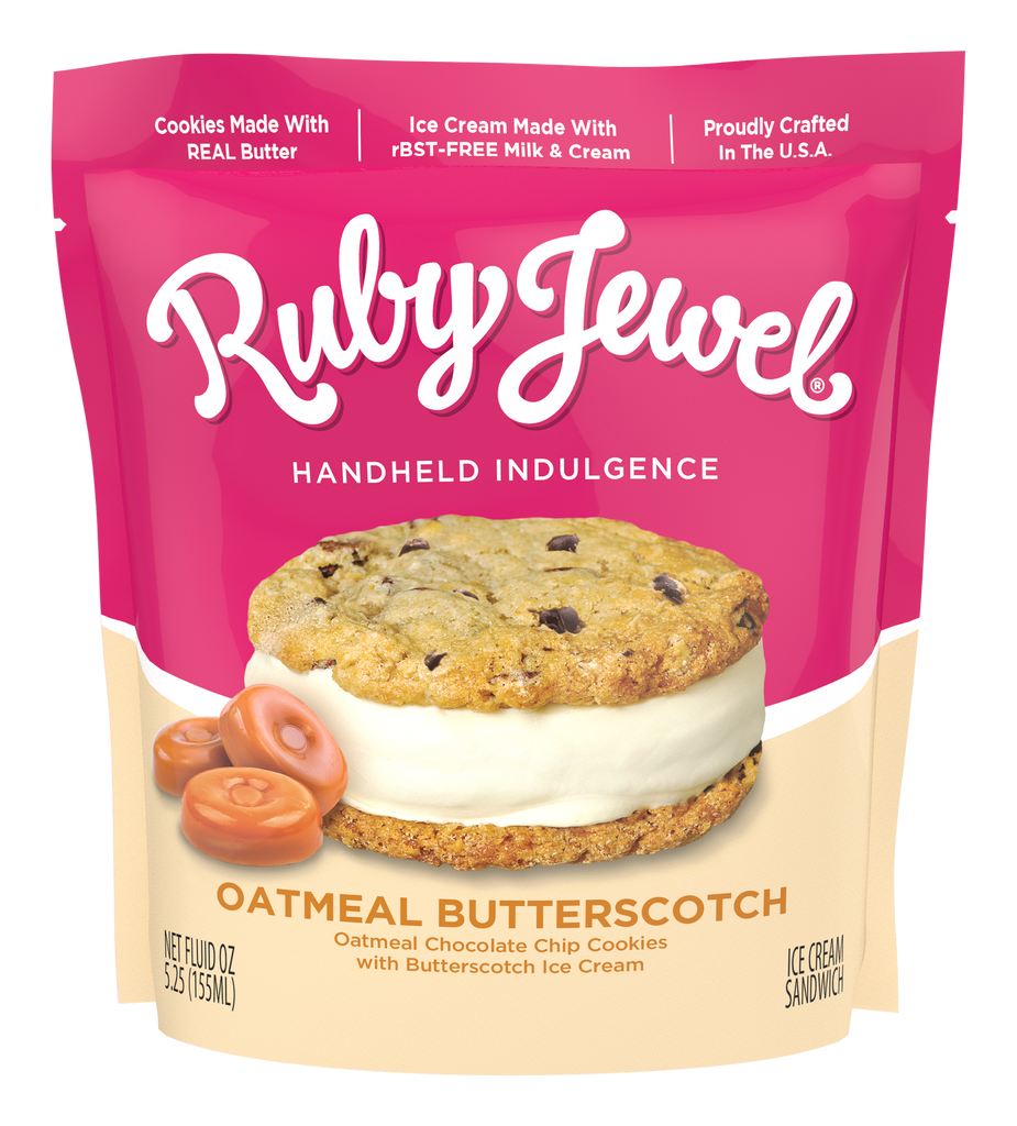 Ruby Jewel - Oatmeal Butterscotch Ice Cream Sandwich 5.25 oz (10 count)