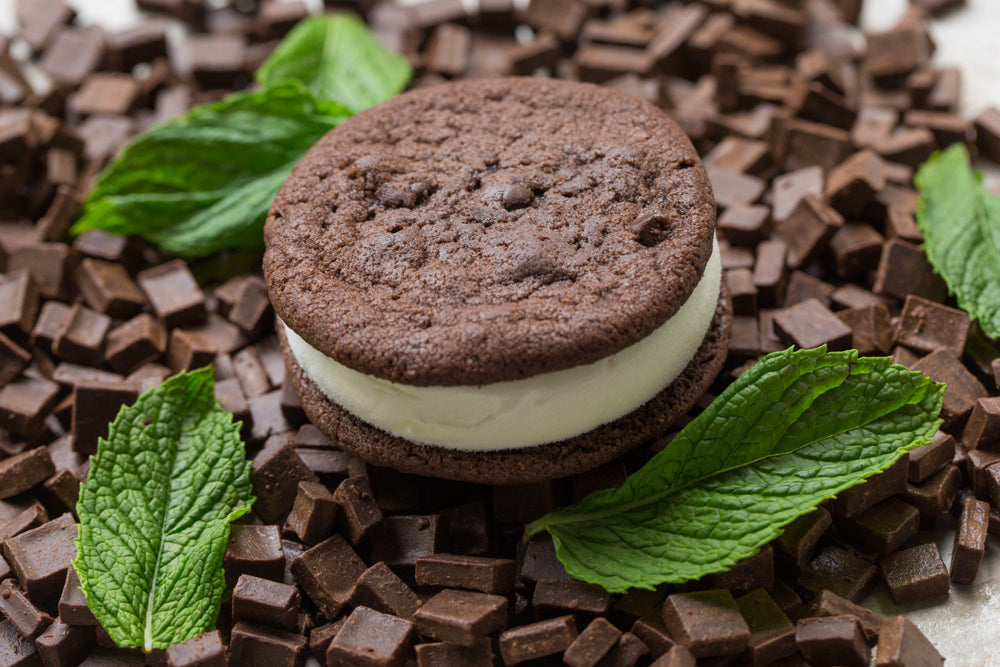 Ruby Jewel - Chocolate Mint Ice Cream Sandwich 5.25 oz (10 count) open