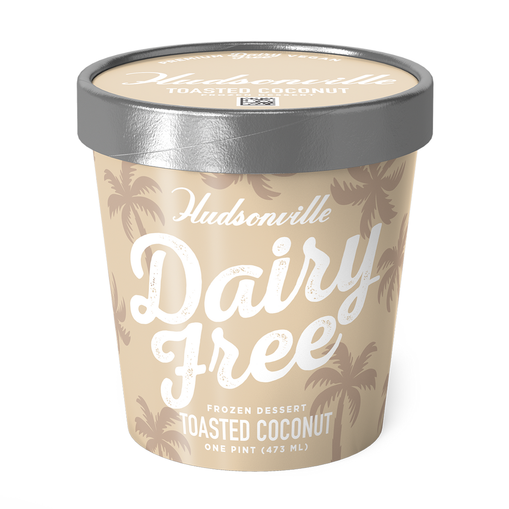 Husdonville Ice Cream, Dairy Free Toasted Coconut (Pint)