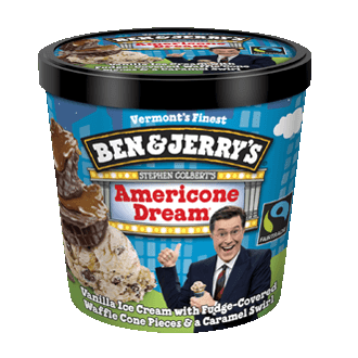 Ben Jerry s Stephen Colbert s AmeriCone Dream MiniCup Case of