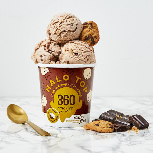 Halo Top Chocolate Chip Cookie Dough Light Ice Cream, 16 fl oz