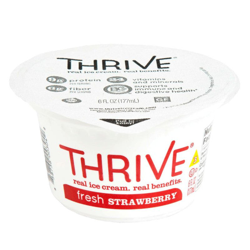 Thrive Ice Cream - Fresh Strawberry - 6 oz Cup (case of 24)