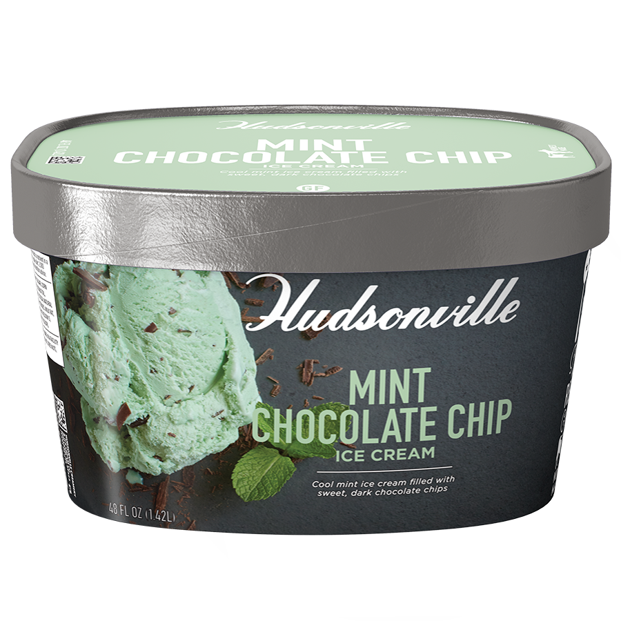Husdonville Ice Cream, Mint Chocolate Chip (48oz Carton)