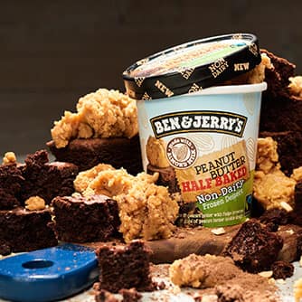 Ben & Jerry's - Non Dairy Peanut Butter Half Baked (Pint) display