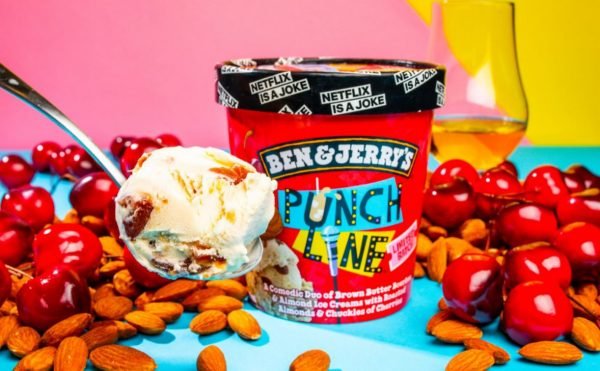 Ben & Jerry's, Punch Line Ice Cream, Pint (1 count) display scoop