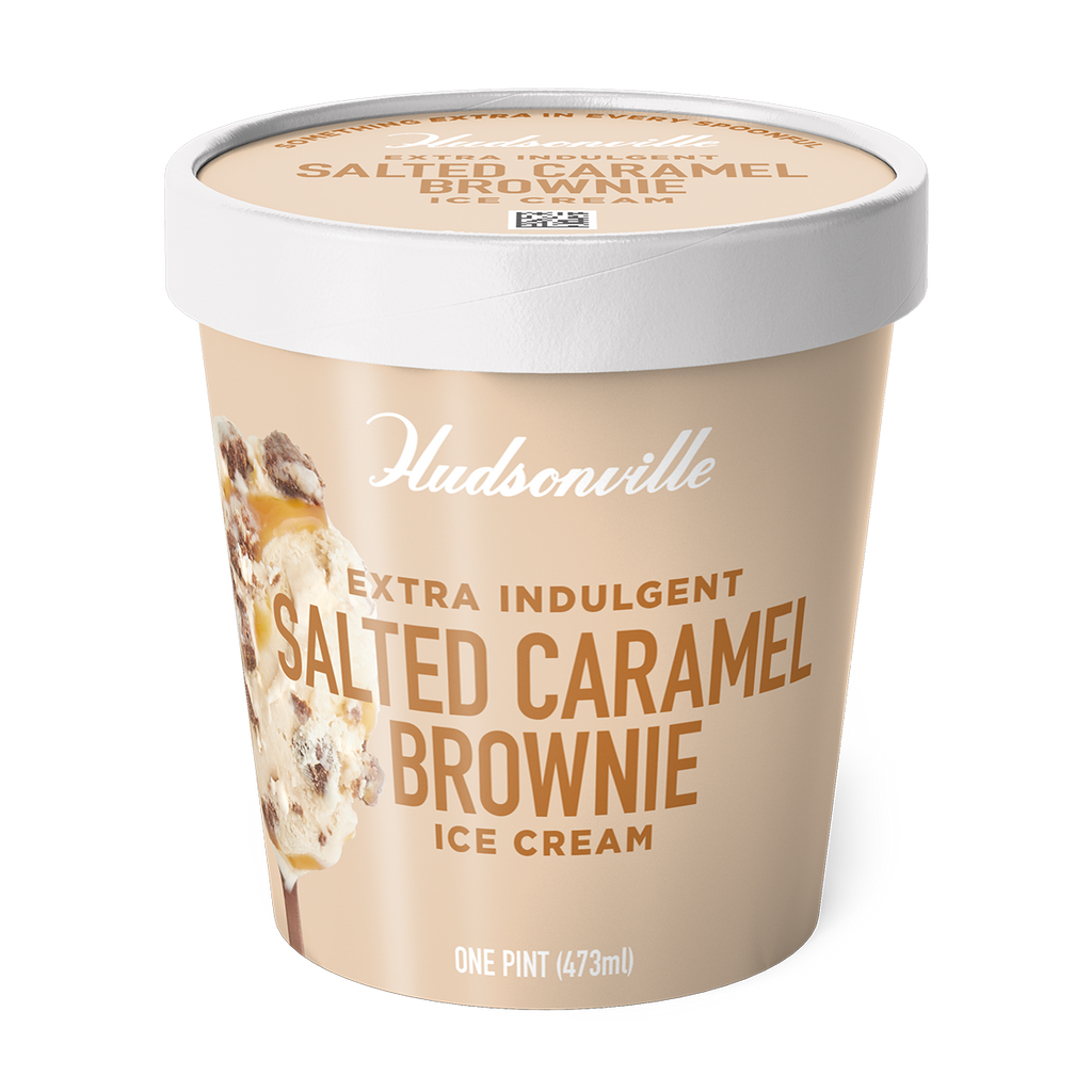Husdonville Ice Cream, Salted Caramel Brownie (Pint)