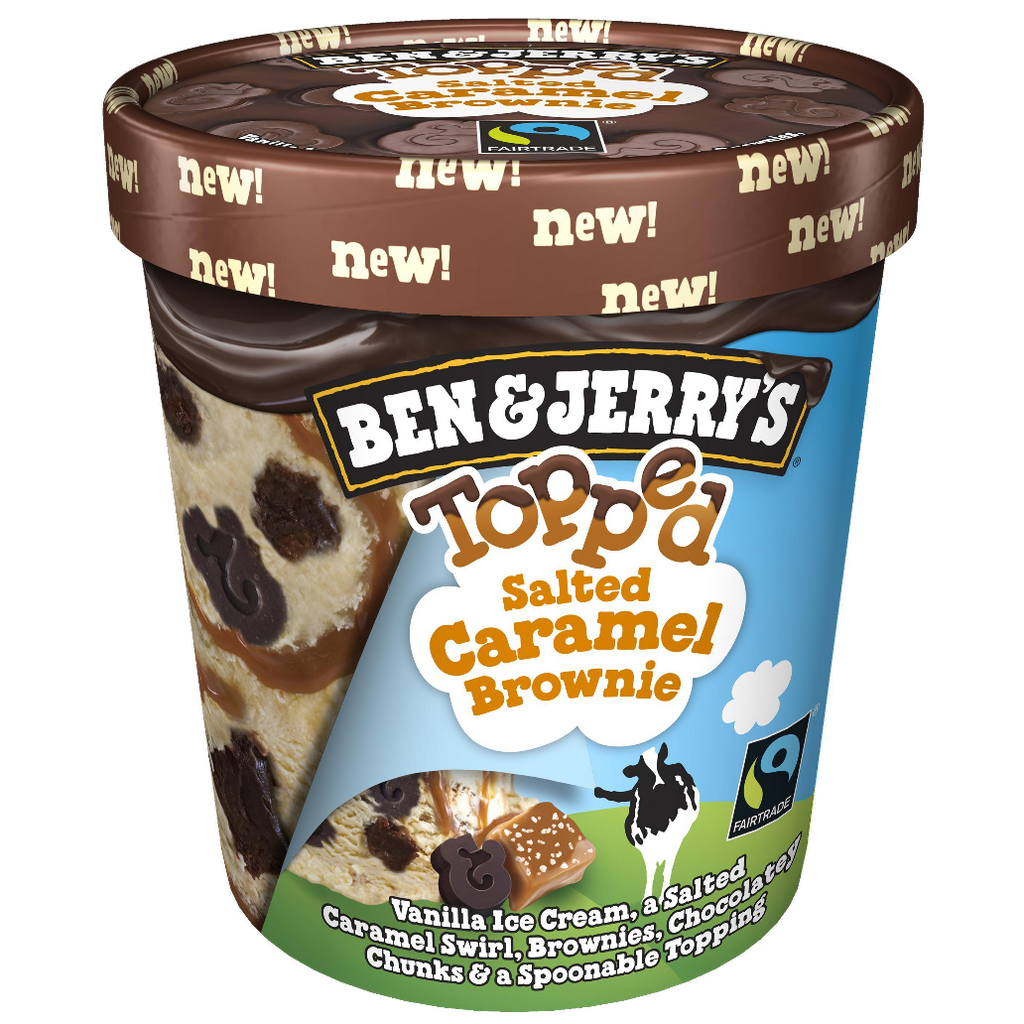 Ben & Jerry's, Salted Caramel Brownie Topped (Pint)