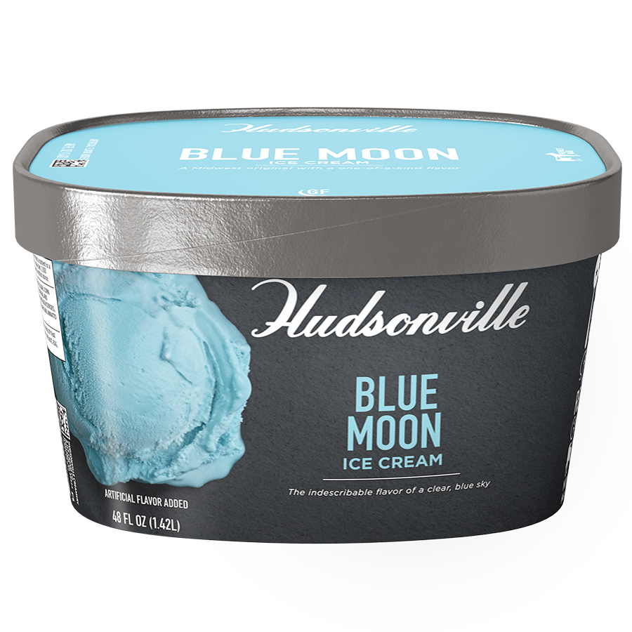 Husdonville Ice Cream, Blue Moon (48oz Carton)