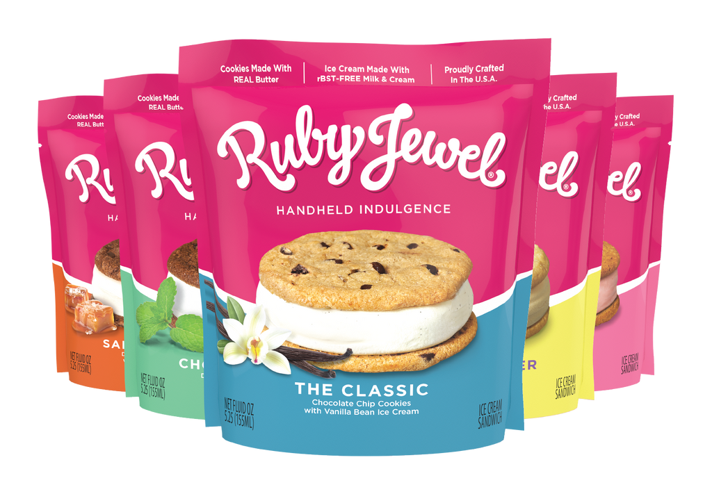 Ruby Jewel - Ice Cream Sandwich Variety Pack 5.25 oz (10 count) two of each