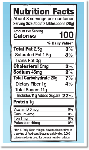 Ben & Jerry's, Chocolate Chip Cookie Dough Chunks, 8 oz. (1 count) nutrition panel