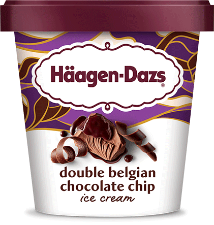 Chocolate (1 Chip Count) Double Haagen-Dazs, icecreamsource Pint Cream, – Ice Belgian