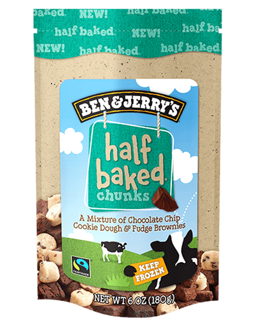 Ben & Jerry's, Half Baked Cookie Dough Chunks, 6 oz. (1 count)