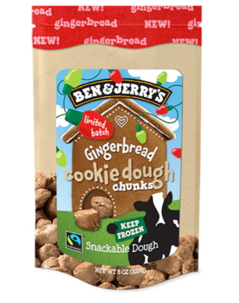 Ben & Jerry's, Ginger Cookie Dough Chunks, 8 oz. (1 count)