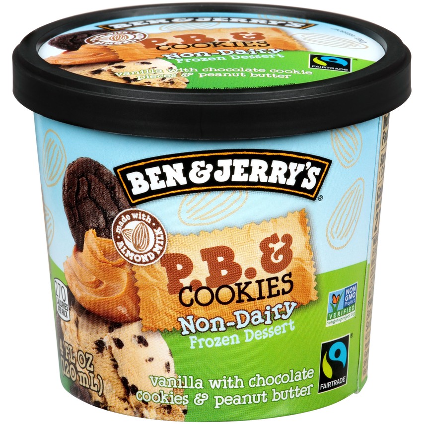 Ben & Jerry's Non-Dairy P.B. & Cookies MiniCup (Case of 12)