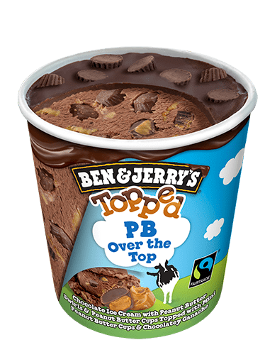 Ben & Jerry's, PB Over the Top Topped (Pint)
