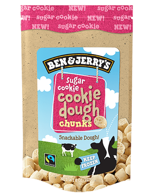 Ben & Jerry's, Sugar Cookie Cookie Dough Chunks, 8 oz. (1 count)