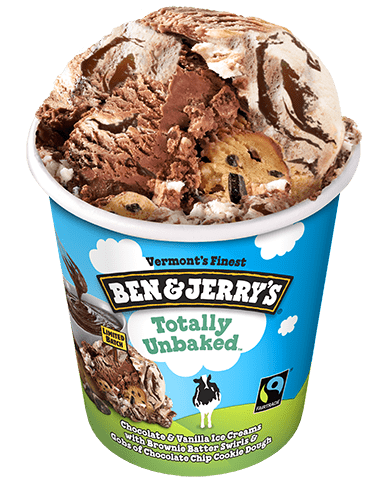 Ben & Jerry's - Totally Unbaked (Pint) open pint